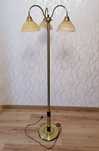 Lampa podłogowa mosiężna 3 klosze