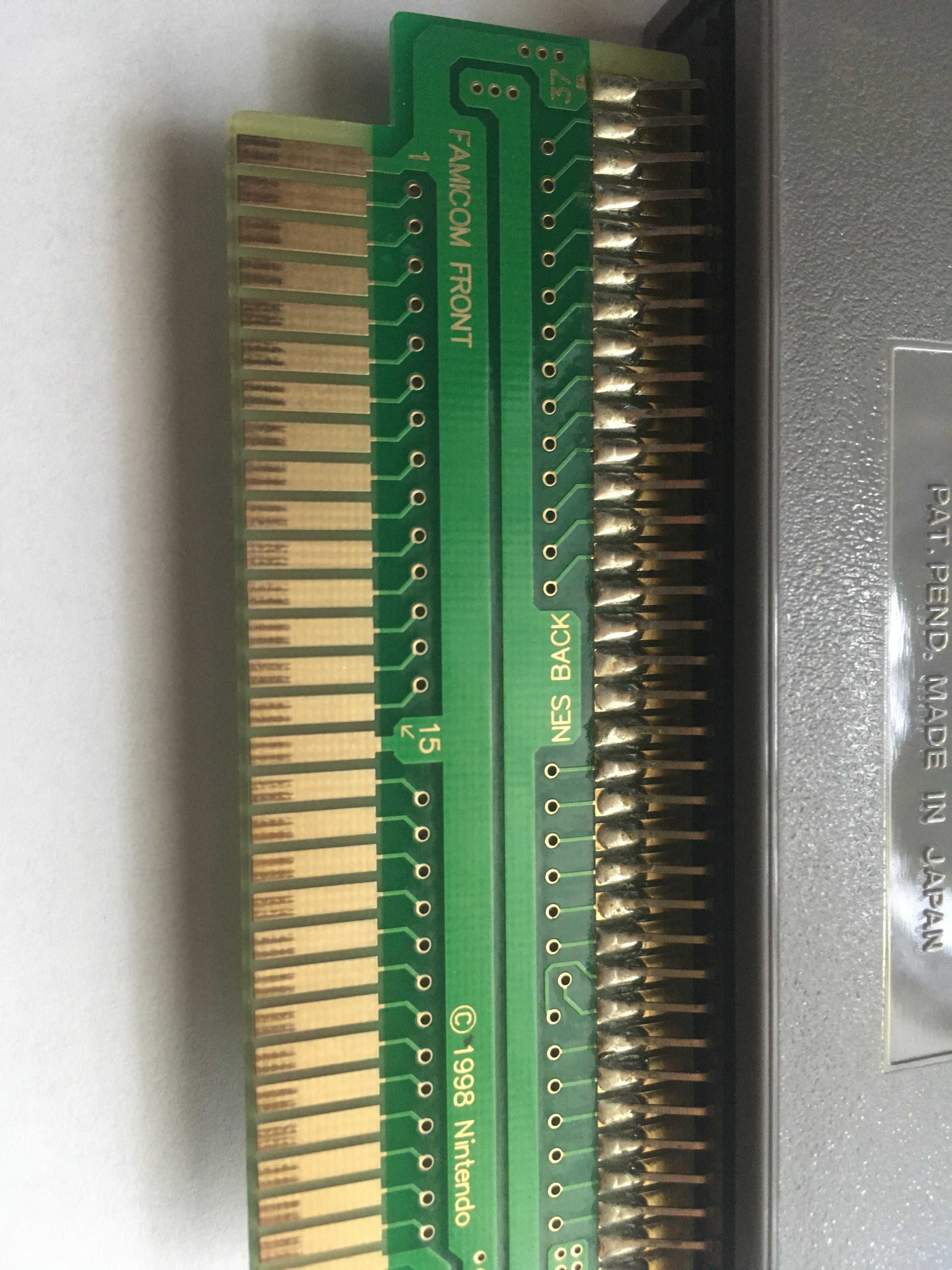 Adapter, konwerter 72/60 pin NES do Pegasus/Famicom