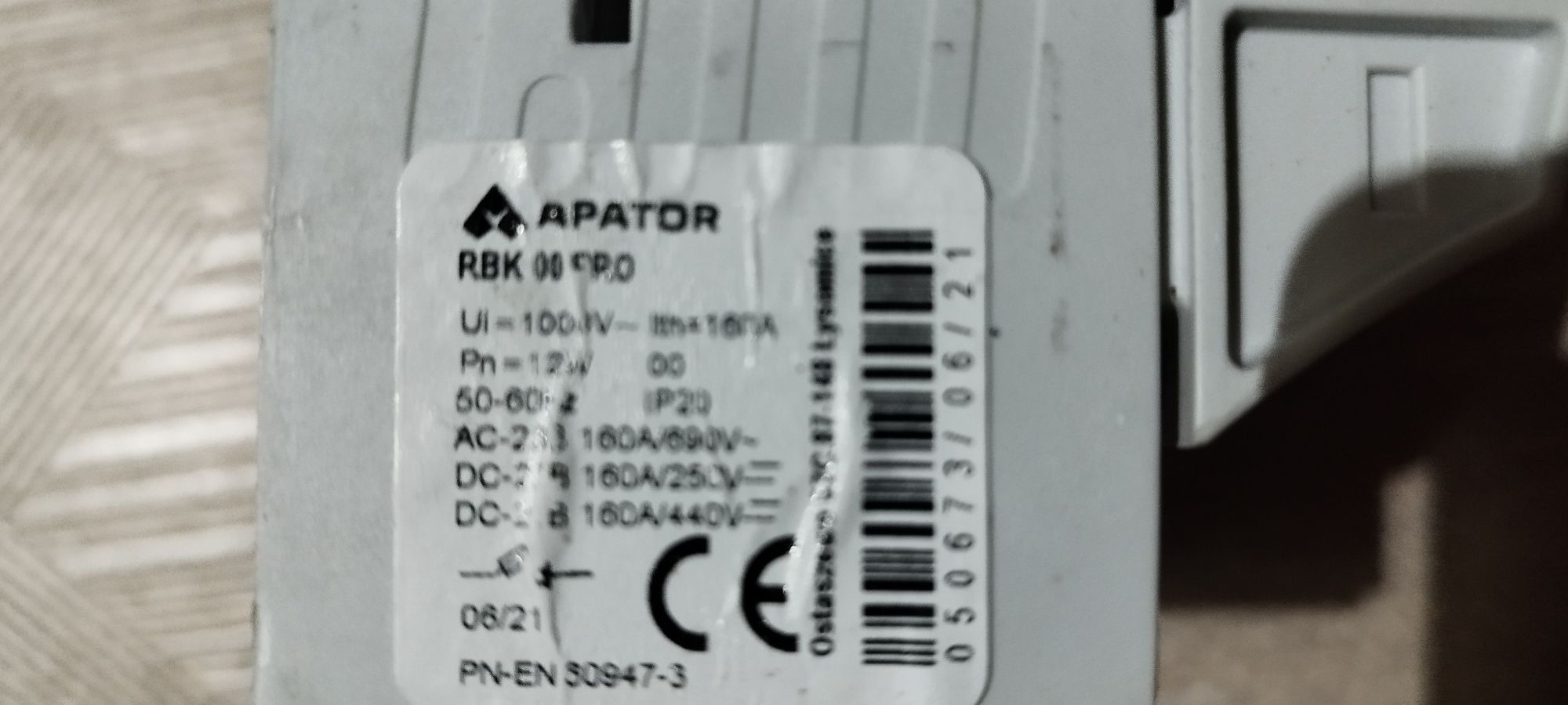 Rozłącznik bezpiecznikowy Apator RBK-00 160A