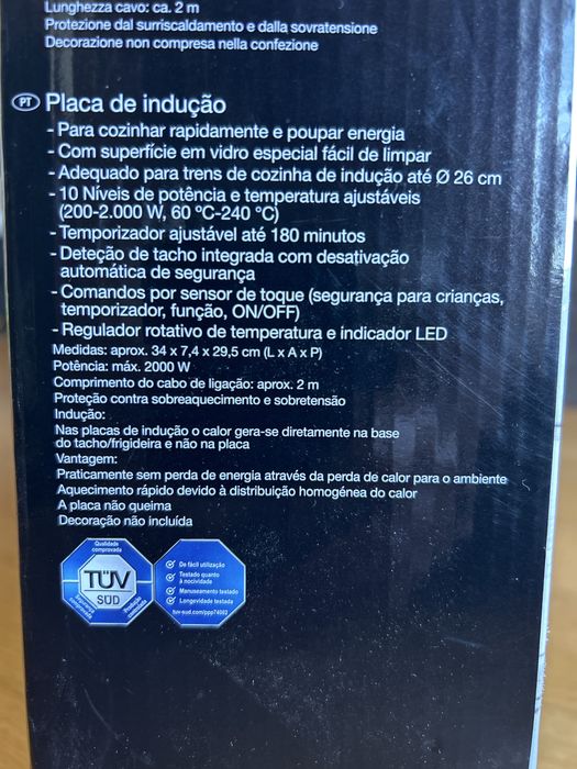 Placa de indução da Silvercrest nova