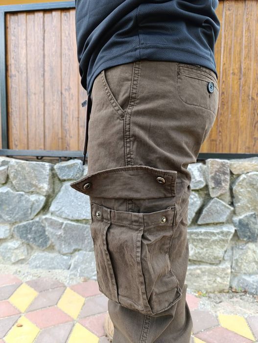 Штани на манжетах чоловічі джогери iteno олива чорні сірі сині...