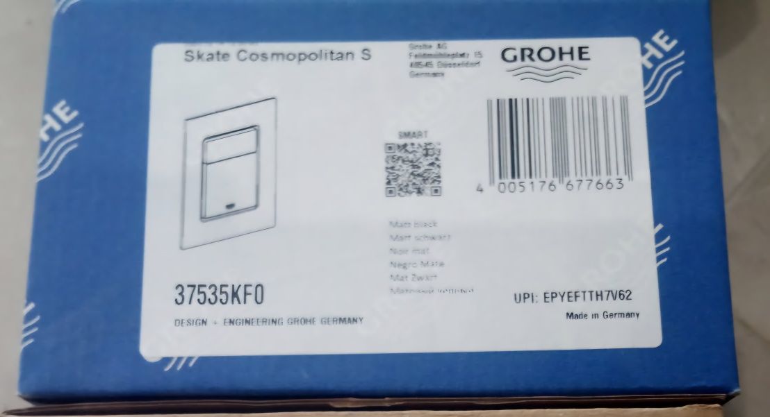 Przycisk Grohe Cosmopolitan S czarny mat