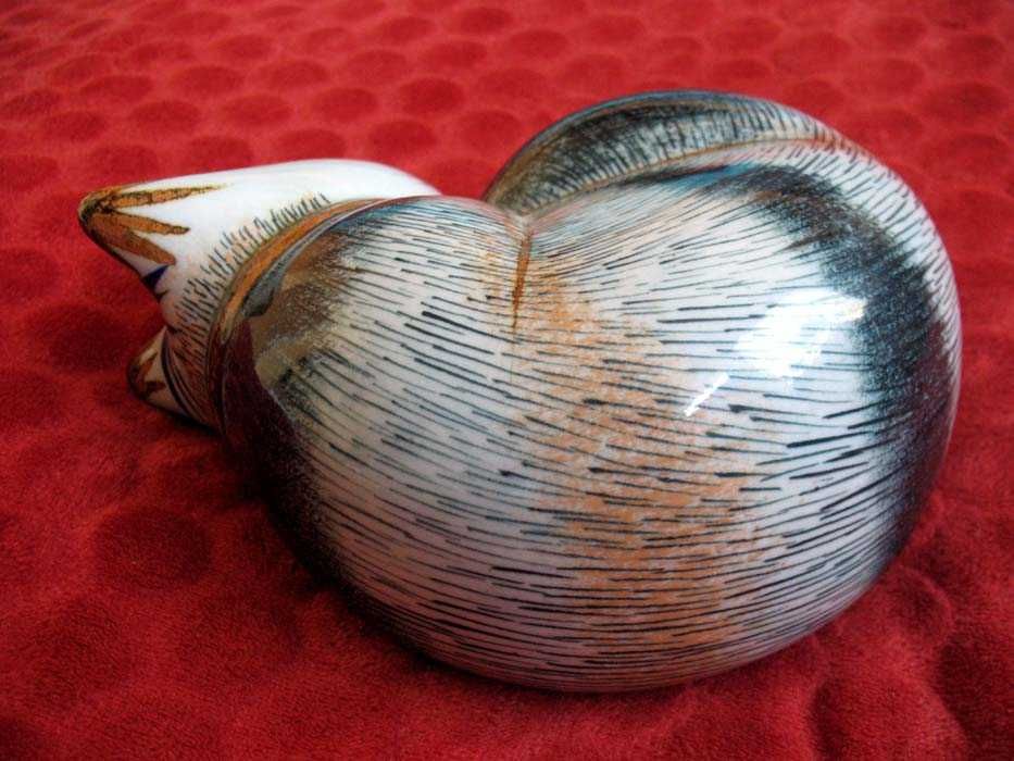 Kot - śpiący kotek - figurka duża- 9 x 23 x 18cm Erandi Tonala Mexico