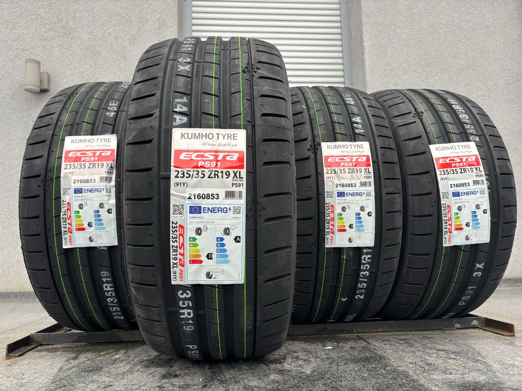 x4 letnie 235/35R19 Kumho PS91 91Y prod. 2023r D,A,72db gwarancja