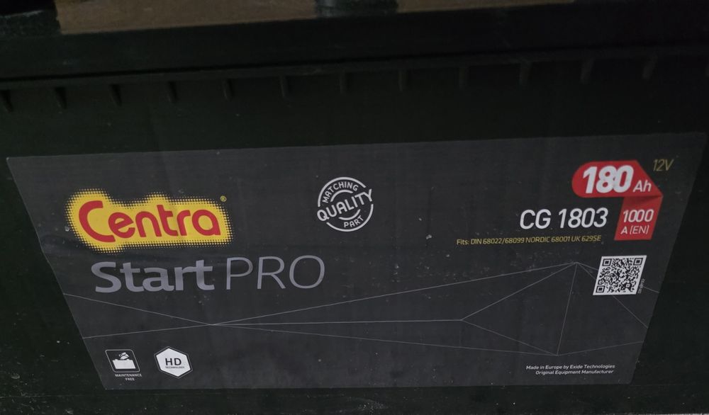Akumulatory Centra Start PRO 180Ah 1000A