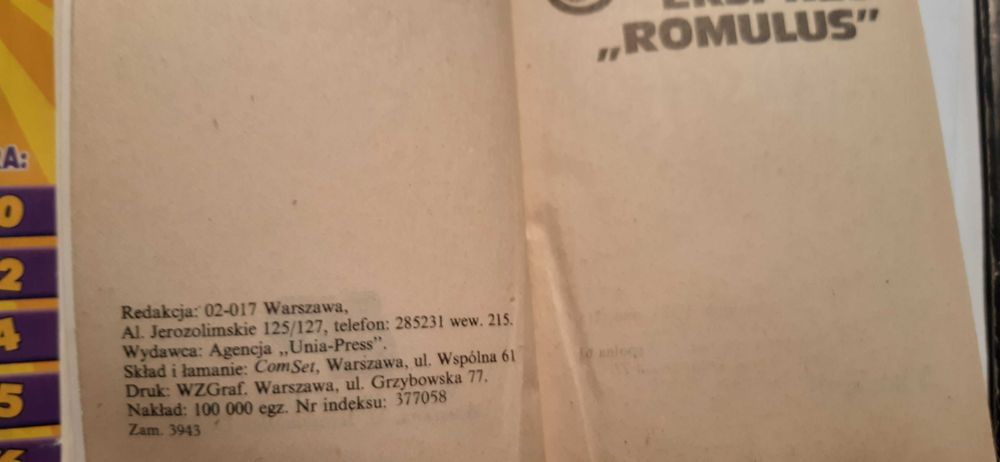 2 książki Orsi Walter – Ekspres Romulus i Tajemniczy dżentelmen