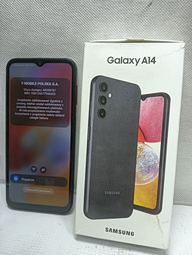 Samsung Galaxy A14 4 GB / 64 GB  OPIS BLOKADA SIECI