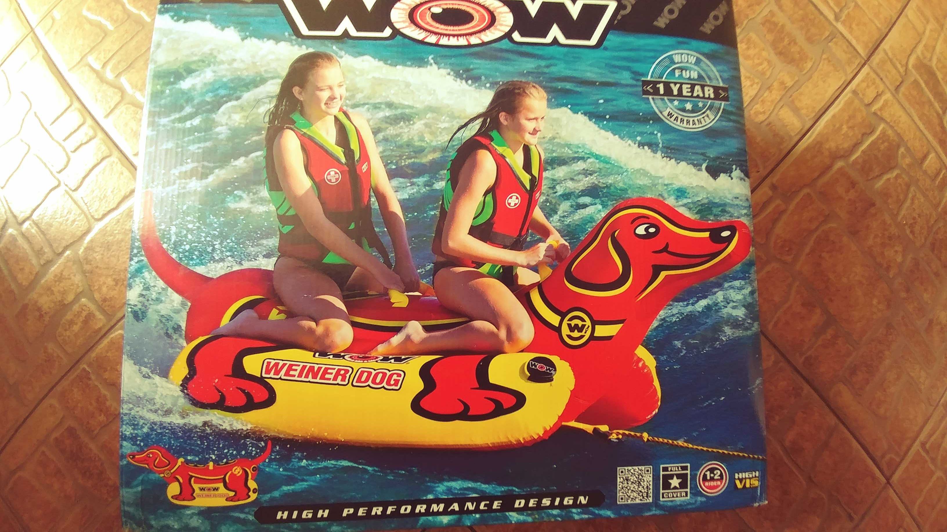 Banan koło tuba do holowania za motorówką skuterem wodnym