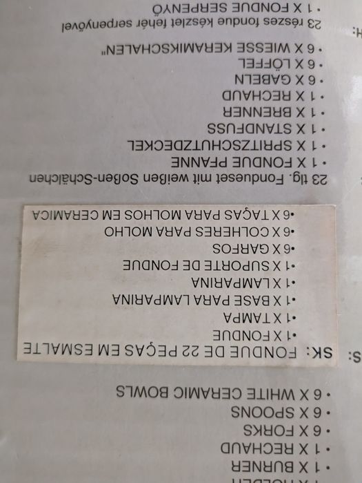 Conjunto de Fondue 23 Peças Bergner – Novo