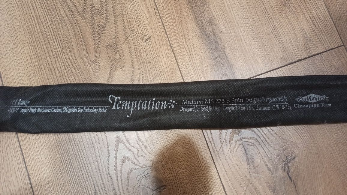 Wędzisko spinningowe Mikado Temptation medium 275 S Spin 10-35g carbon