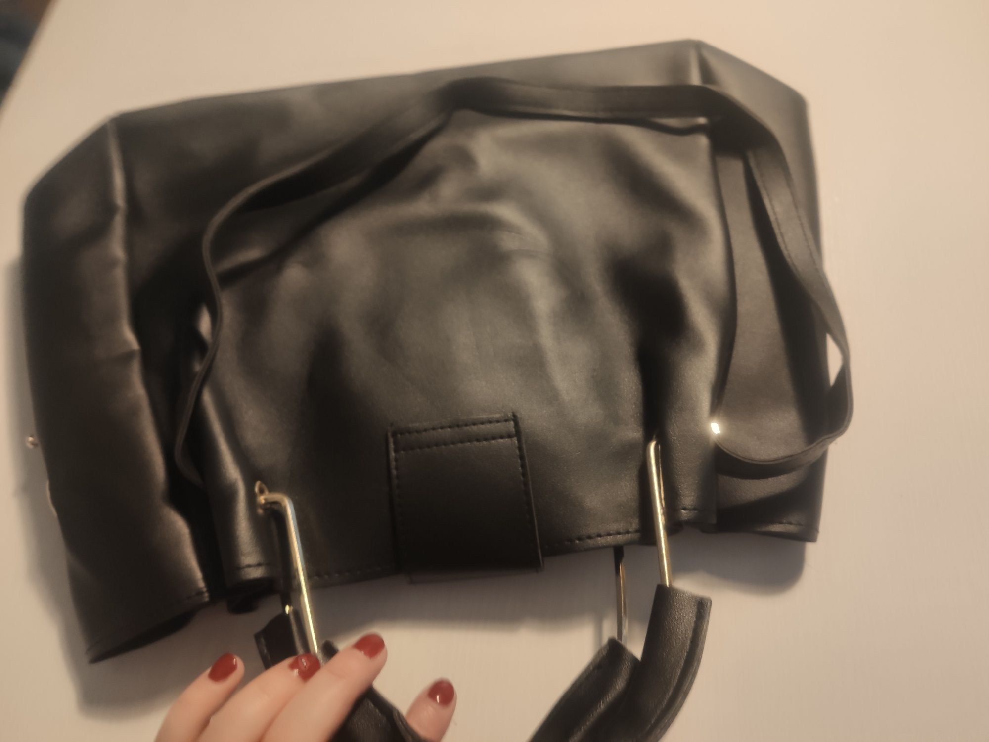 Nowa czarna damska torebka elegancka na ramię do ręki WYPRZEDAŻ