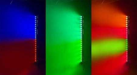 Zestaw oświetleniowy na statywie Listwa LED BAR 24x3W RGB DMX + Pilot