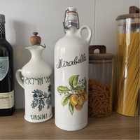 Vintage butelka karafka stara porcelana vintage retro design home