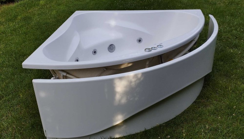 Wanna Riho Neo 140x140 z hydromasażem HIT Hydro +Nogi +Syfon