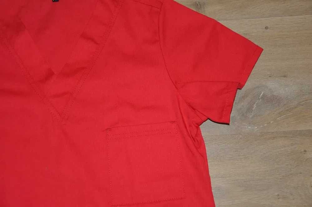 Nowa bluzka medyczna,uniform,mundurek XS-S czerwona,spodnie niebieskie
