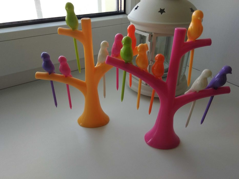 Новый набор шпажек. Птички на дереве