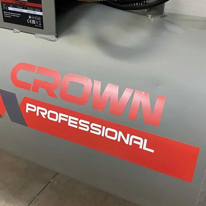 Компресор повітряний CROWN 100 л 2.6 кВт 10атм 380 л/хв компрессор PL