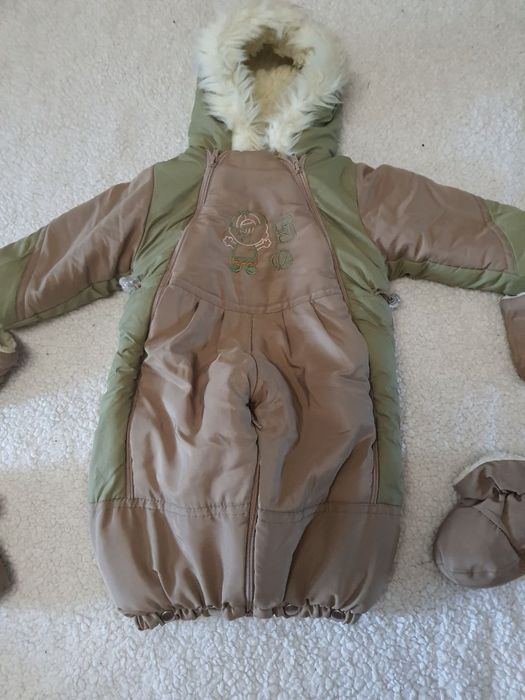 Комбінезон-трансформер зимній на овчині на 12 міс.