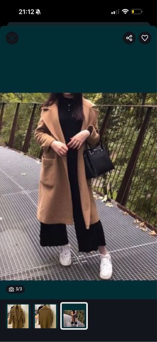 Жіноче пальто кашемірове