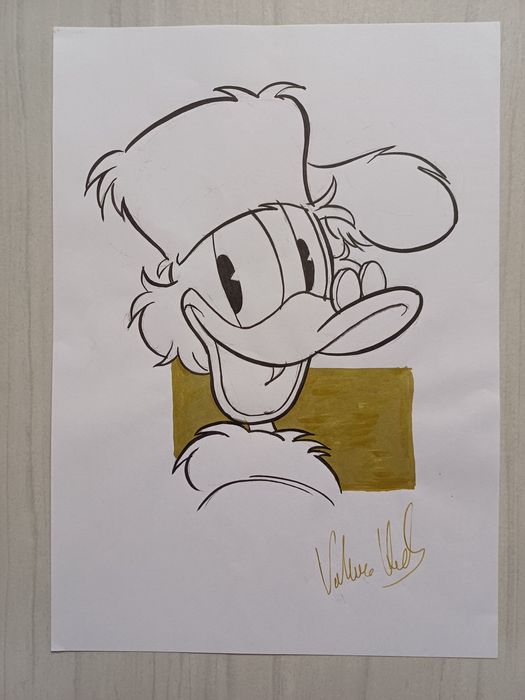 Sknerus McKwacz- rysunek + autograf Valerio Held