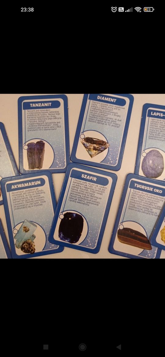 karty z opisem minerałów, 25 szt
- 25 szt.