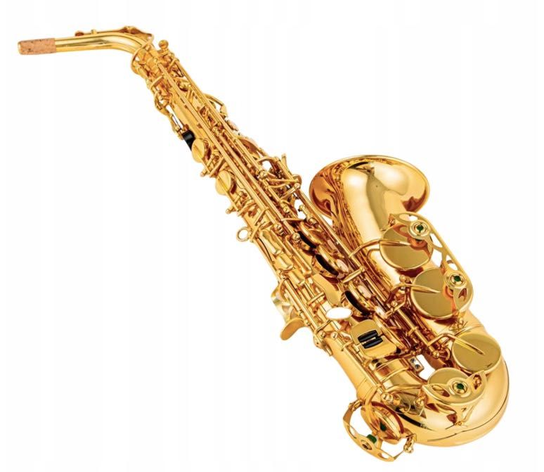 Saksofon altowy mosiężny saxofon ZESTAW + dodatki