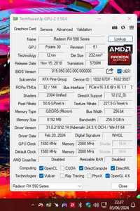 Amd Radeon RX590 8GB