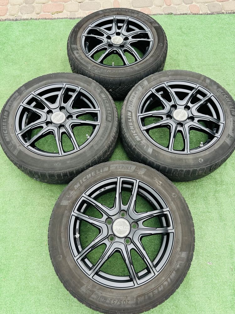 Диски 5/114.3 R16 Pro Line 6.5J ET-45 з резиною 205/55 Michelin