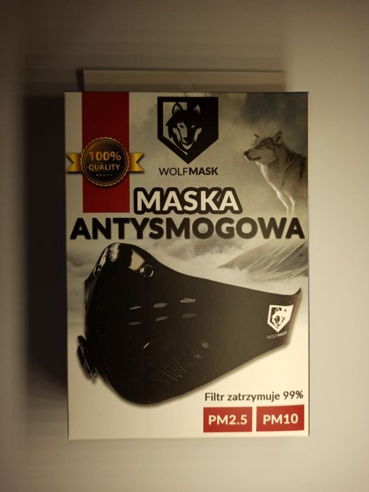 Maska antysmogowa / antywirusowa z filtrem węglowym N99 w zestawie