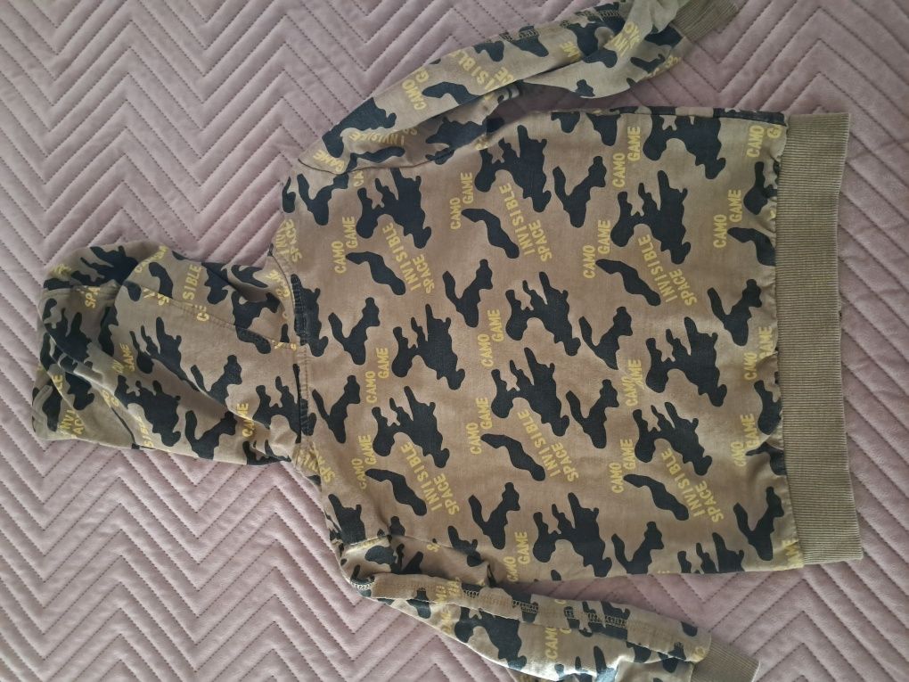 Bluza dla chłopca 116 coccodrillo moro suwak