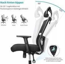 Ergonomiczne krzesło biurowe, krzesło do komputera