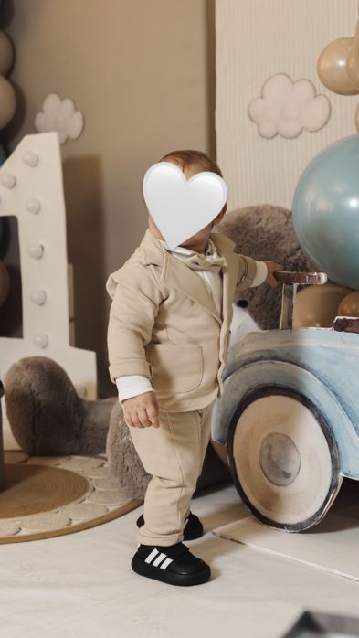 Святковий костюм на хлопчика на 1 рік, класичний костюм 80-86 см