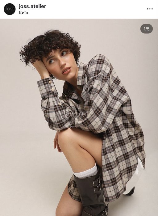 Картата жіноча сорочка бренду joss.atelier