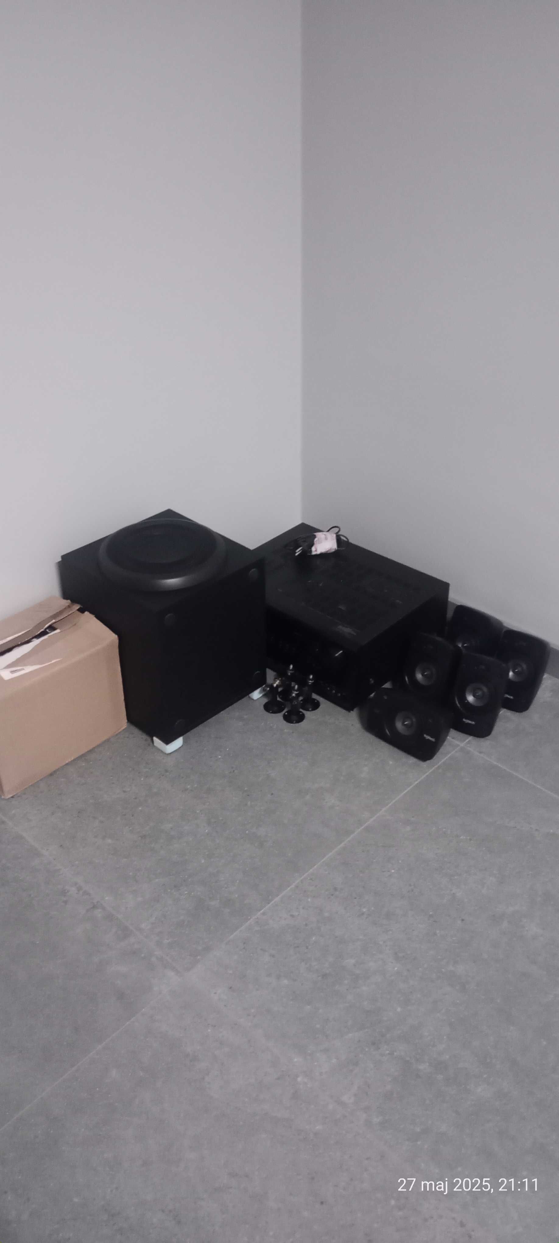 Amplituner Onkyo plus kino domowe Logitech