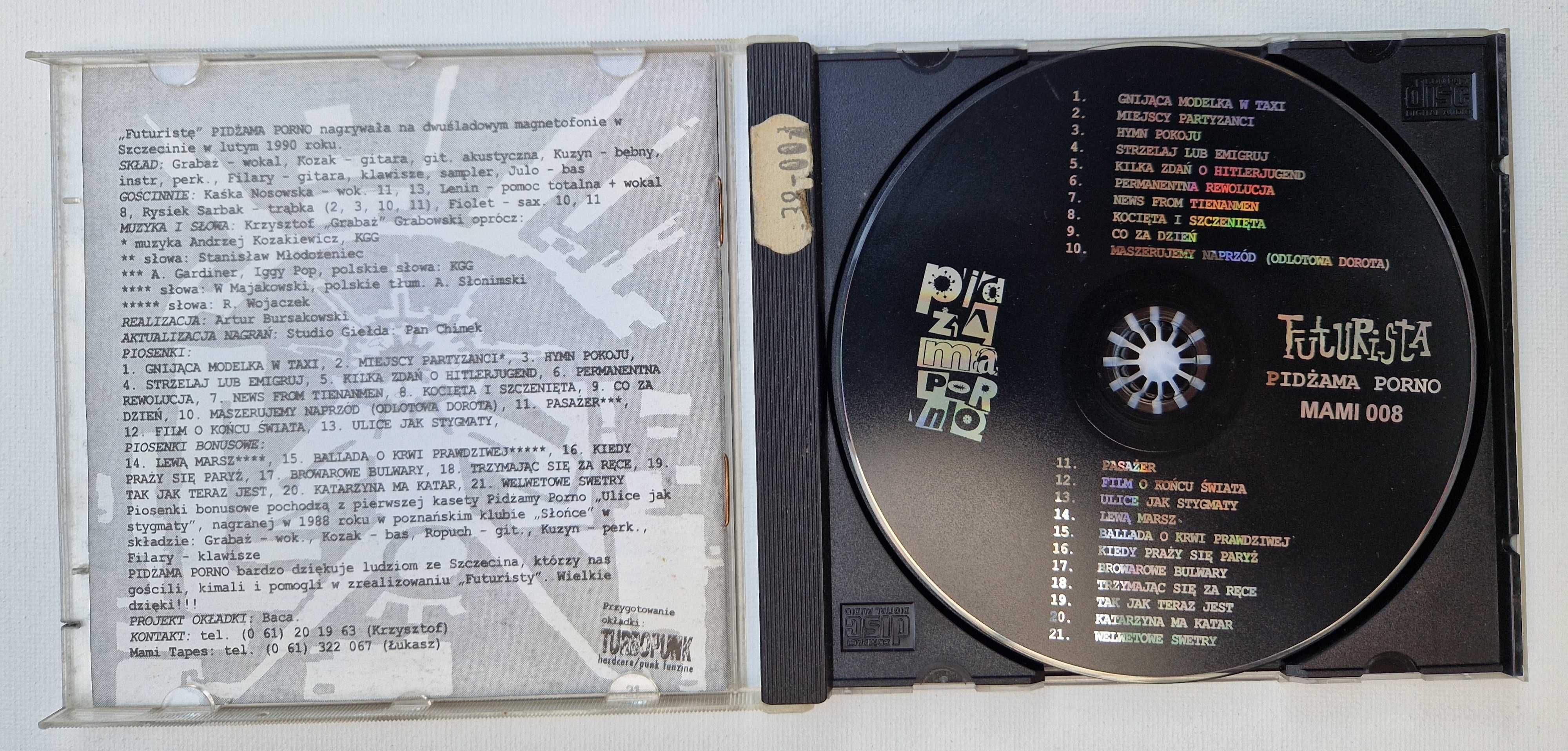 Płyta CD Pidżama Porno Futurista - wydanie I 1996