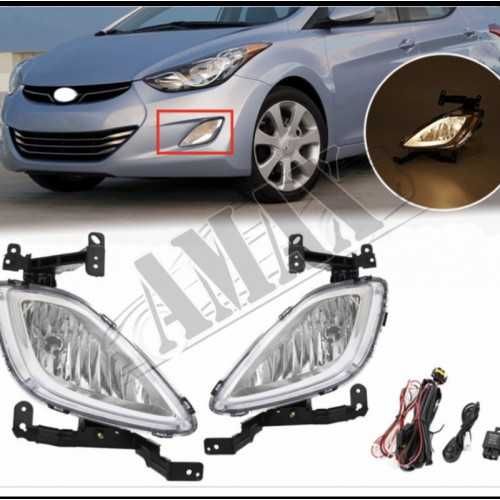 Противотуманки Допы ПТФ Hyundai Elantra 2011-2013