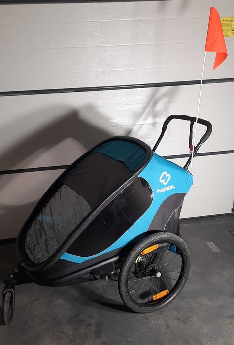 Przyczepka rowerowa biegowa Hamax Pioneer / Outback Twin 2-osobowa