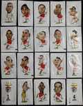 Pacotes de Açúcar - Sport Lisboa e Benfica. Série Caricaturas