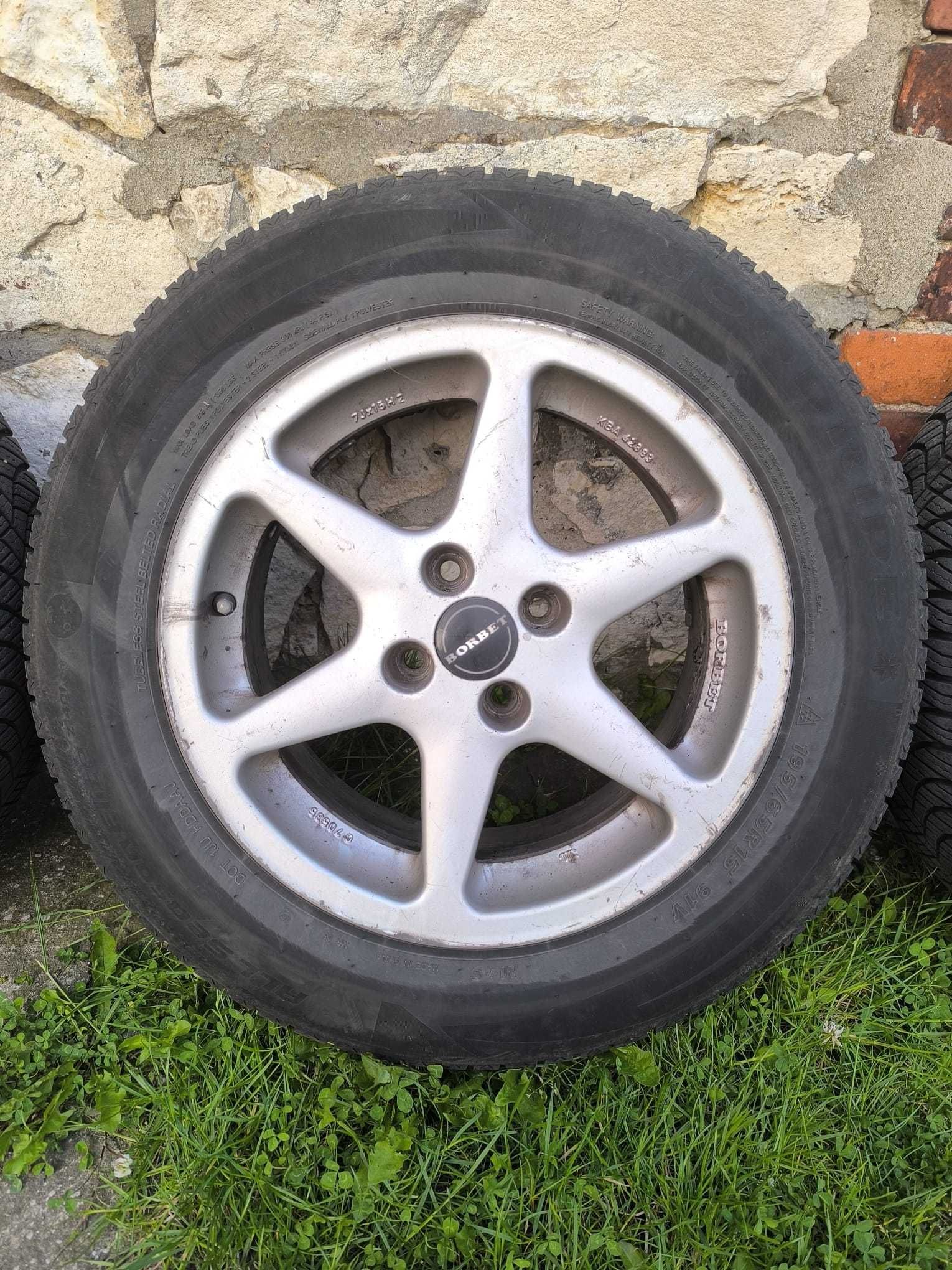 Koła Aluminiowe Borbet VW, OPEL, 4x100 7Jx15H2