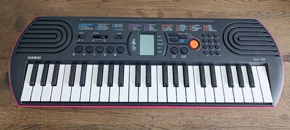 Keybord CASIO SA-78 różowy 44 klawisze