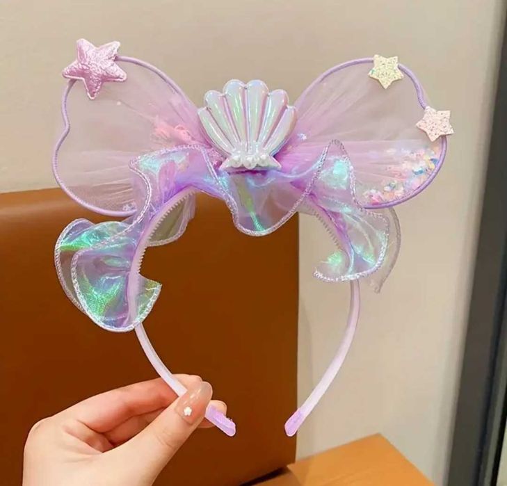 Śliczna sukienka Syrenka Ariel, r. 110/116 błyszczy