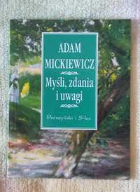 książka Adam Mickiewicz "Myśli, zdania i uwagi"