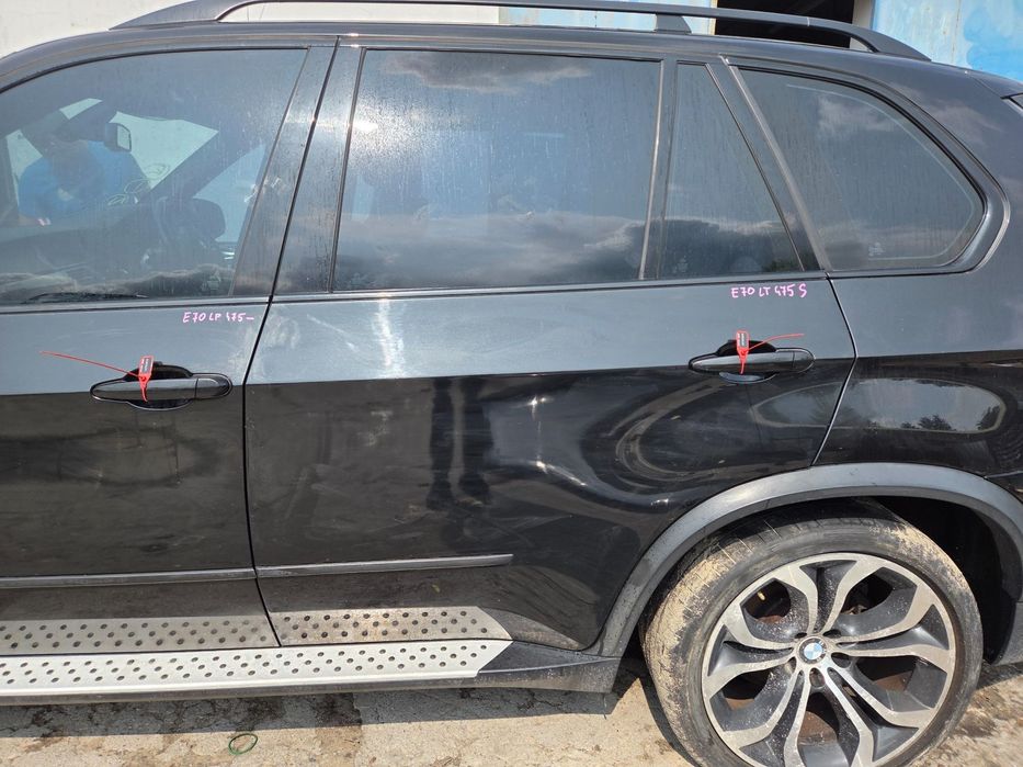 DRZWI LEWE TYLNE BMW X5 E70 475 BLACK SAPPHIRE