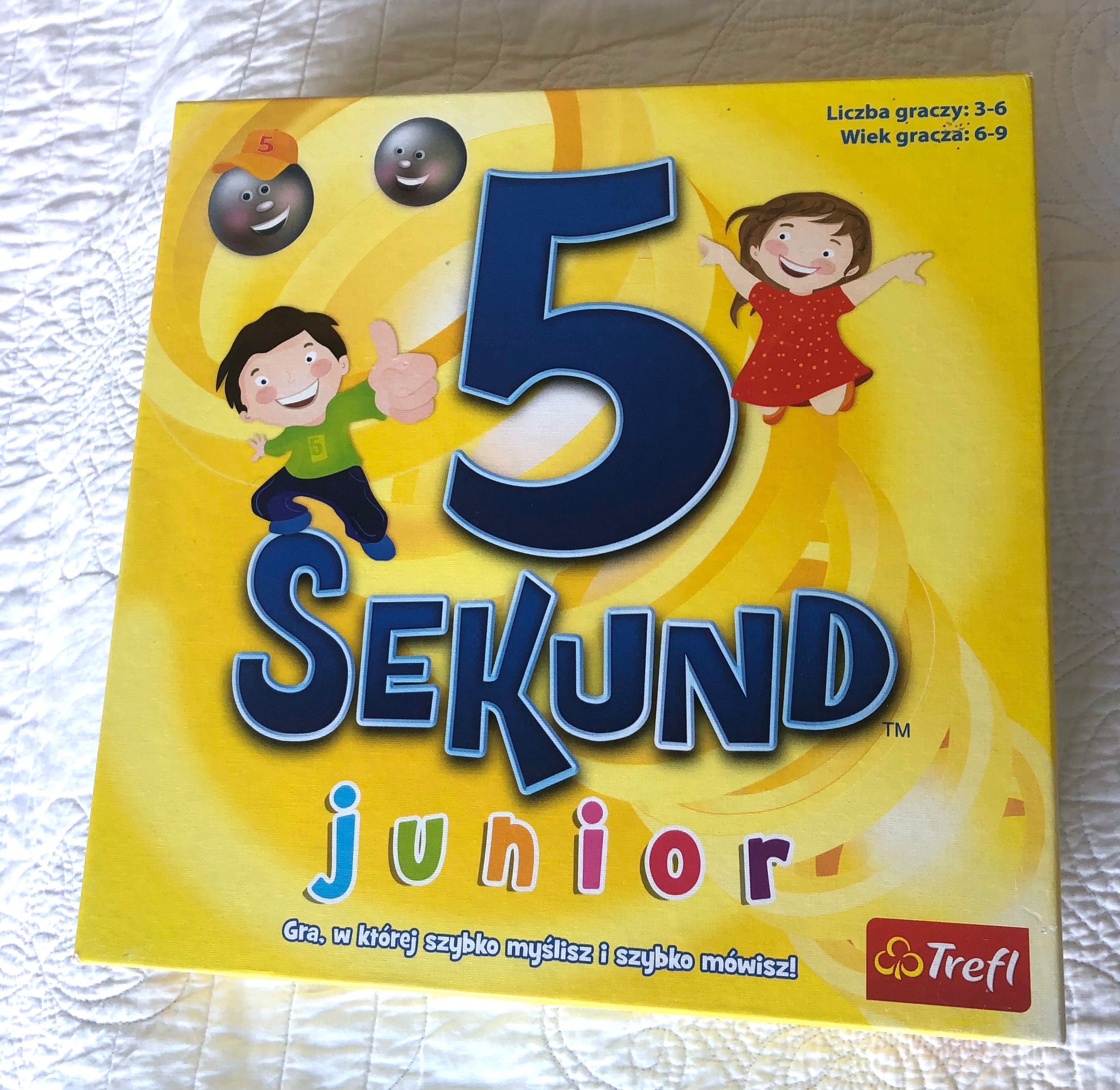 5 Sekund JUNIOR, gra planszowa, bdb