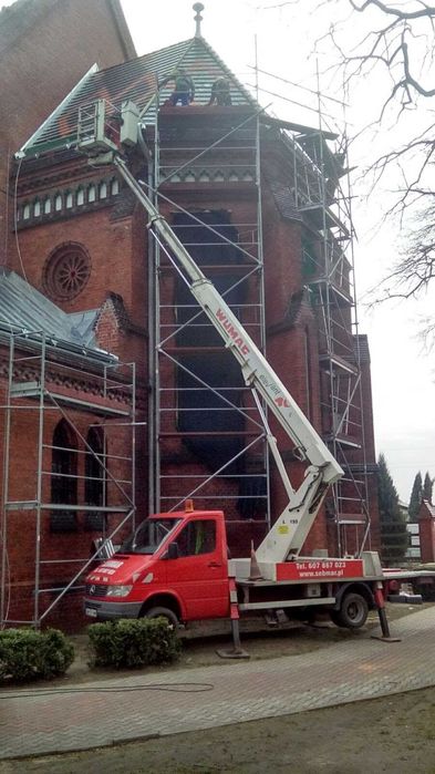 Podnośnik Koszowy 25 i 20m Wrocław Wynajem, Usługi podnośnikiem Zwyżka