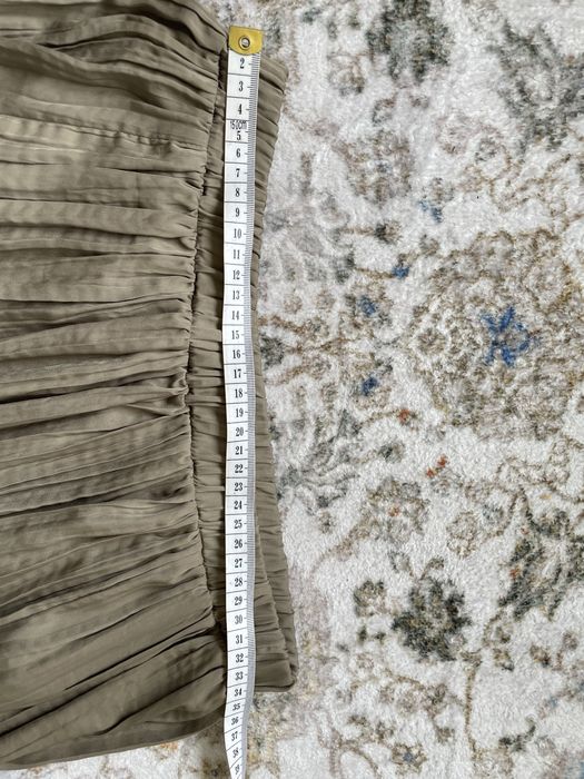 Spódnica plisowana na jesień rozmiar M spódniczka midi maxi khaki