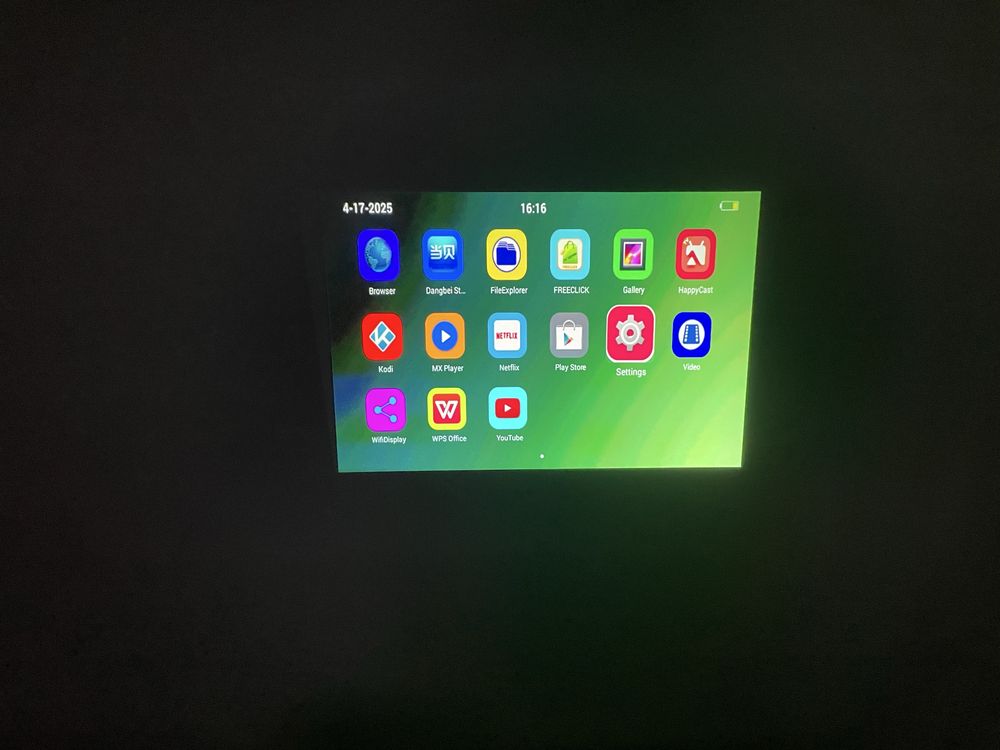 Projetor portatil a bateria