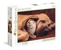 CLEMENTONI 35020 Puzzle 500 pies z kotem