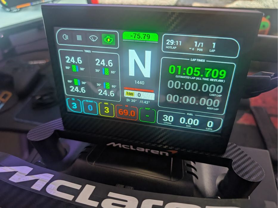 Suporte Ecrã LCD 7" p/ Logitech G29/G920/G923