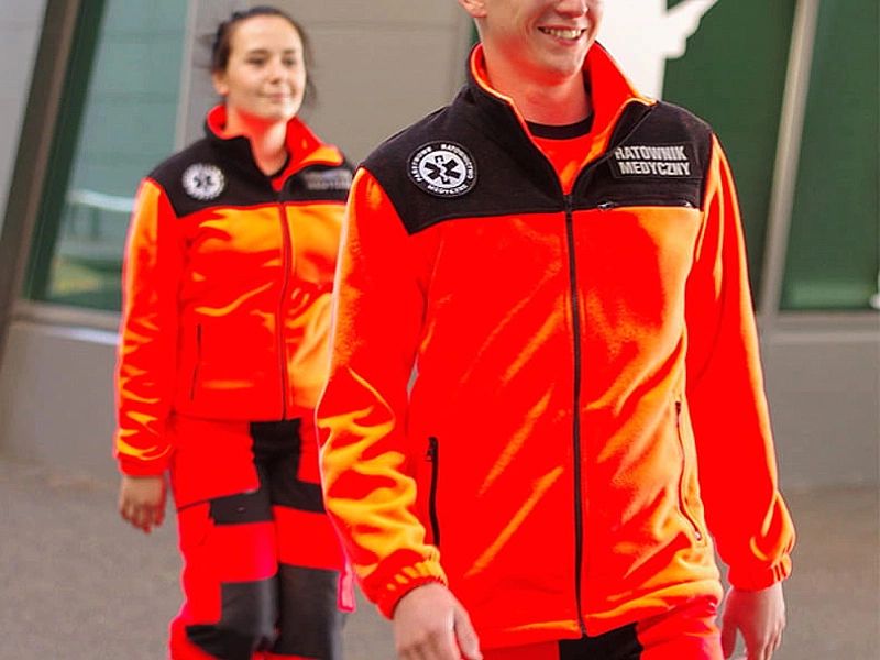 Polar ratowniczy Standard Plus FLUO z kompletem emblematów (S)
